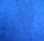 Square Fixed Top Cushion Footstool in Blue Velvet  Fabric With Mahogany Turned Hardwood Legs