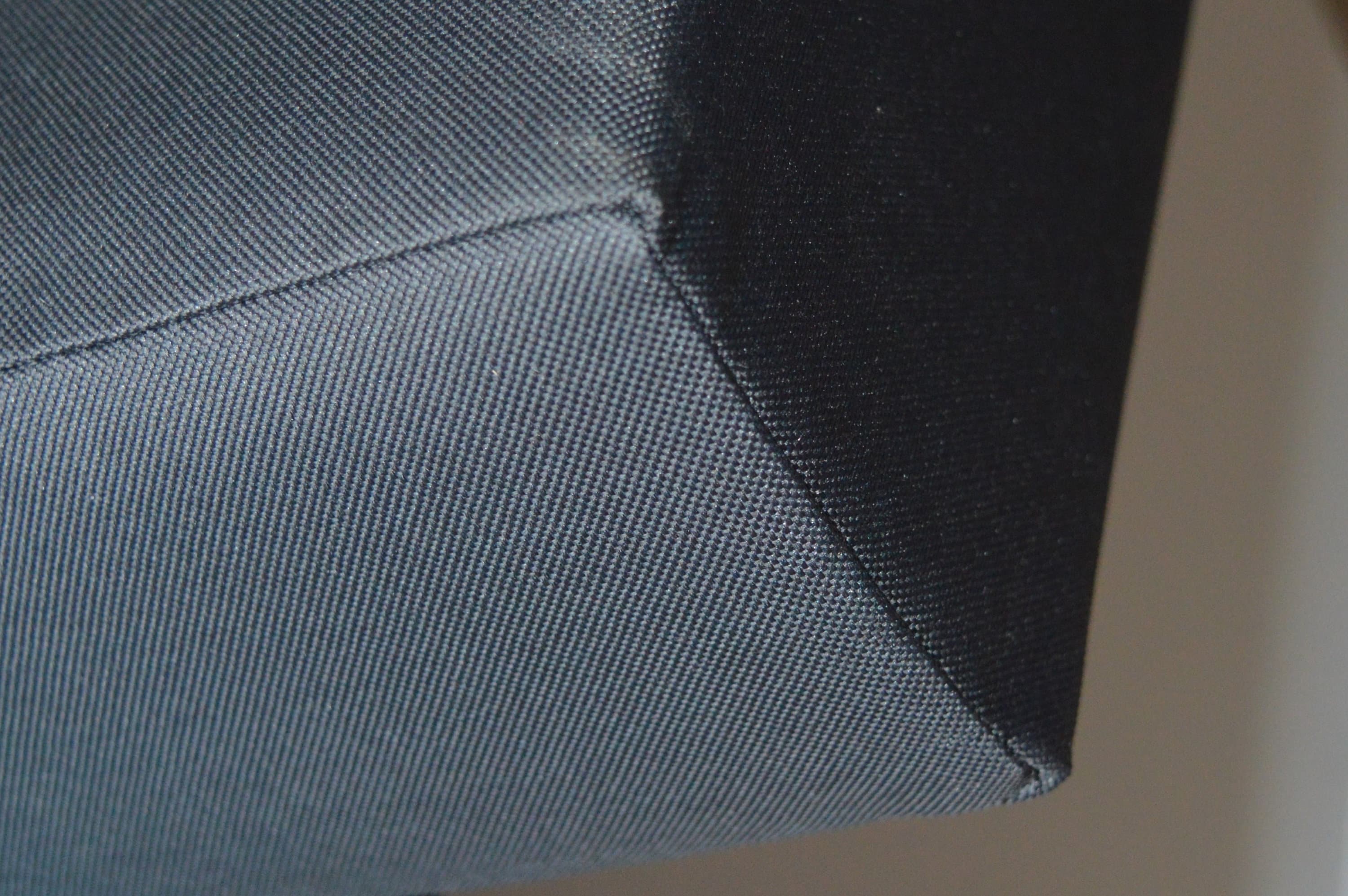 Booster Seat Cushion Upholstered In A Dark Grey  Water Resistant Fabric With A  Firm Foam Filling
