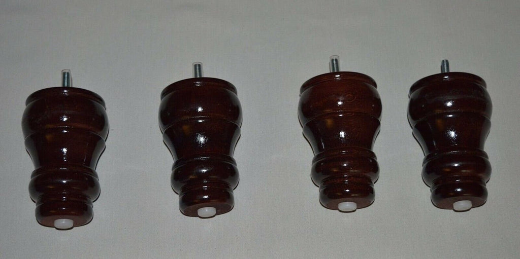 Chesterfield Extra Large Deep Buttoned Footstool in Monaco Wine Velvet  With Turned Hardwood Legs