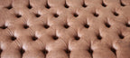 Handmade Antique Brown Faux Suede  Chesterfield Footstool – Ottoman – Coffee Table – Footrest – Mahogany Turned Hardwood Legs