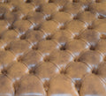Fix To Wall King Size Deep Buttoned Headboard in Premium Tan Faux Leather