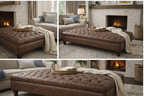 Super Size Chesterfield Footstools Made To Order