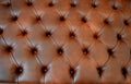 Fix To Wall King Size Deep Buttoned Headboard in Premium Chestnut Faux Leather