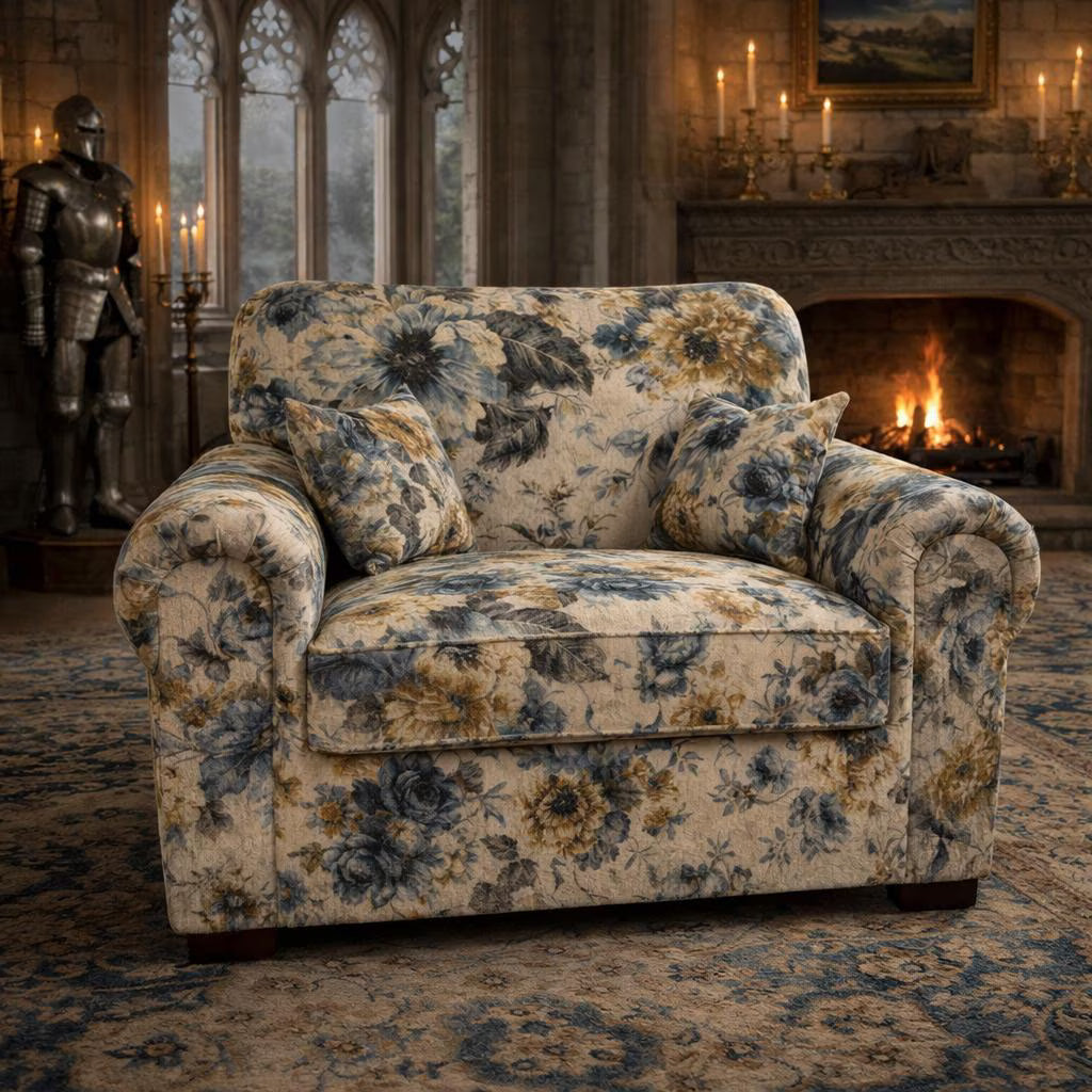 Sapphire Cuddle Chair in Renoir