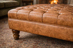 Chesterfield Deep Buttoned Footstool | Handmade Ottoman & Coffee Table