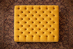 Chesterfield Square Deep Buttoned Footstool | Handmade