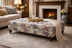 Super Size Handcrafted Chesterfield Footstool & Coffee Table