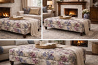 Super Size Handcrafted Chesterfield Footstool & Coffee Table