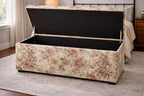 Super Size Chesterfield Storage Bedding Box Footstool in Renoir