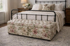 Super Size Chesterfield Storage Bedding Box Footstool in Renoir