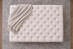 Large Chesterfield Eco Velvet Footstool | Handmade Ottoman & Coffee Table