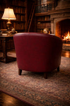 Upholstered Tub Chair | Handmade Faux Leather